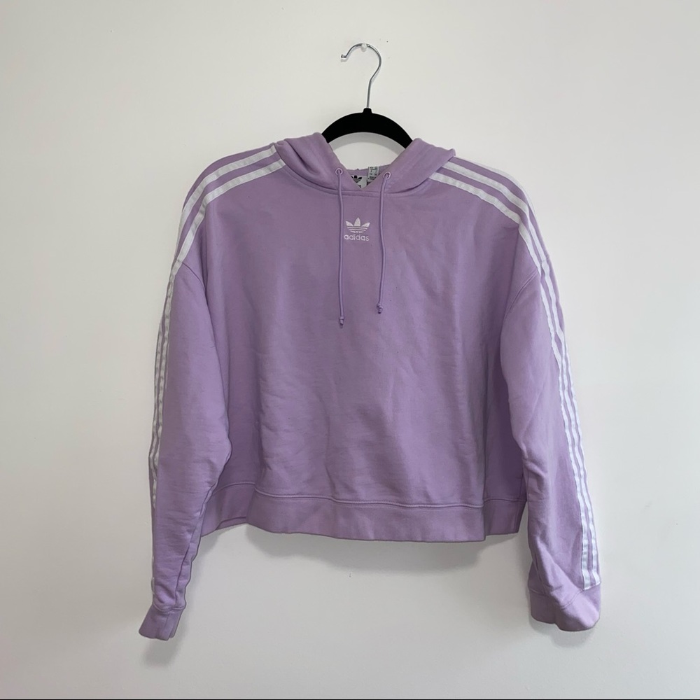 LILAC ADIDAS HOODIE - Picture 1 of 5